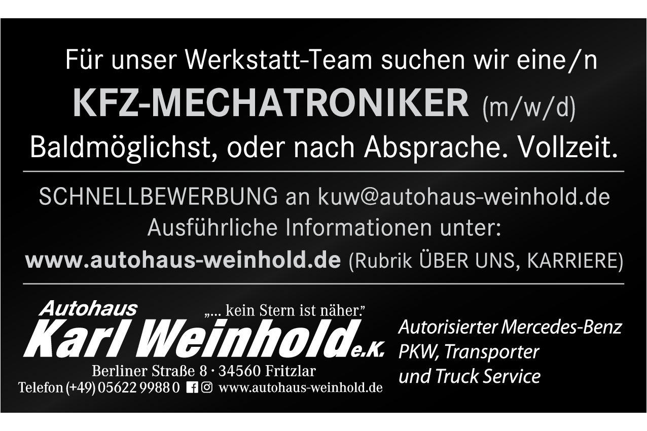 Kfz-Mechatroniker (m/w/d)