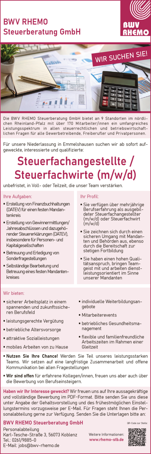 Steuerfachwirte (m/w/d)