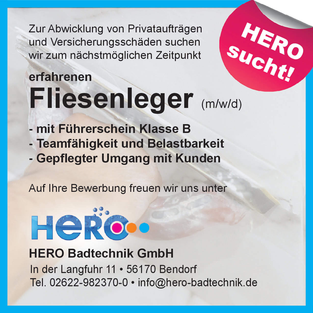 Fliesenleger (m/w/d)