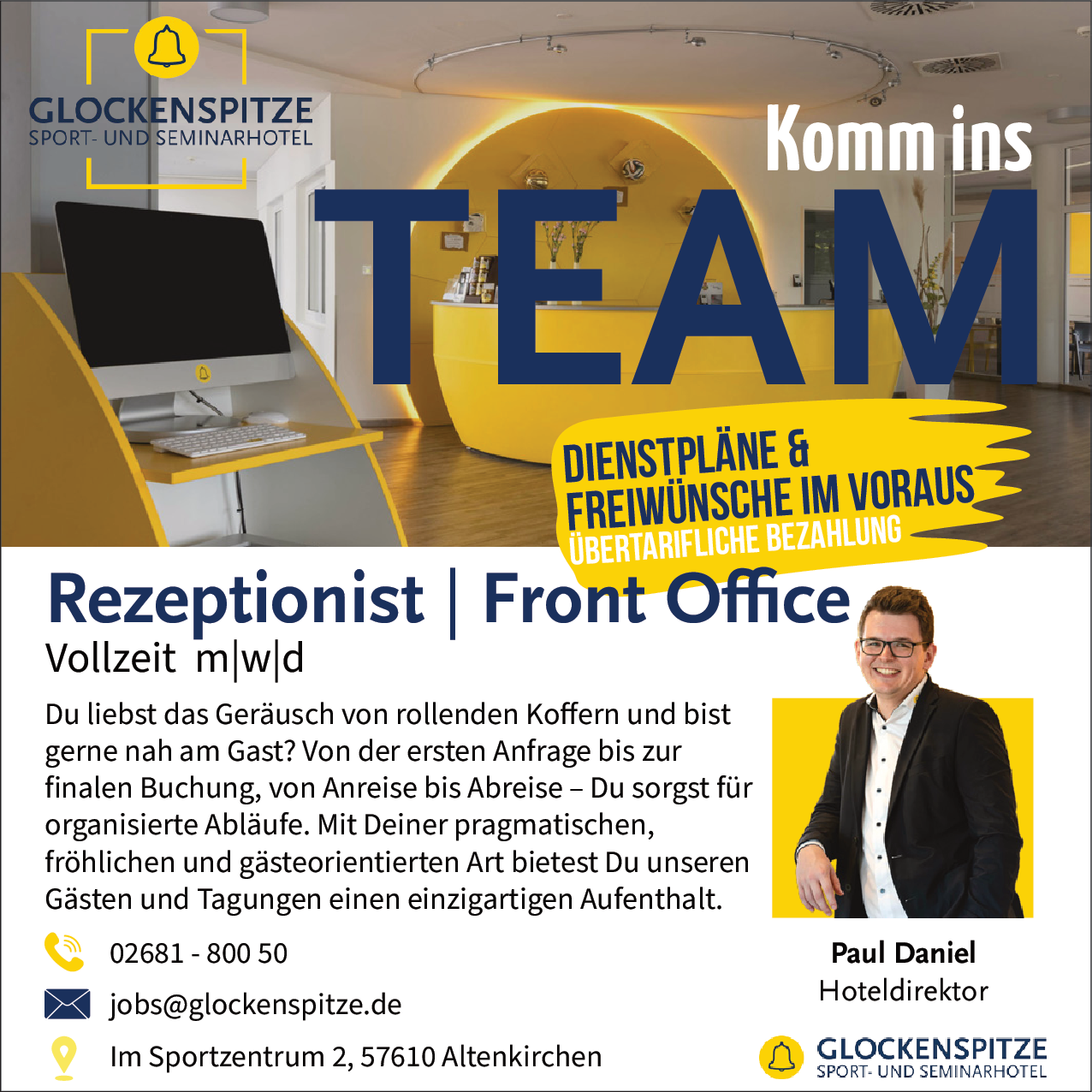 Rezeptionist (m/w/d)