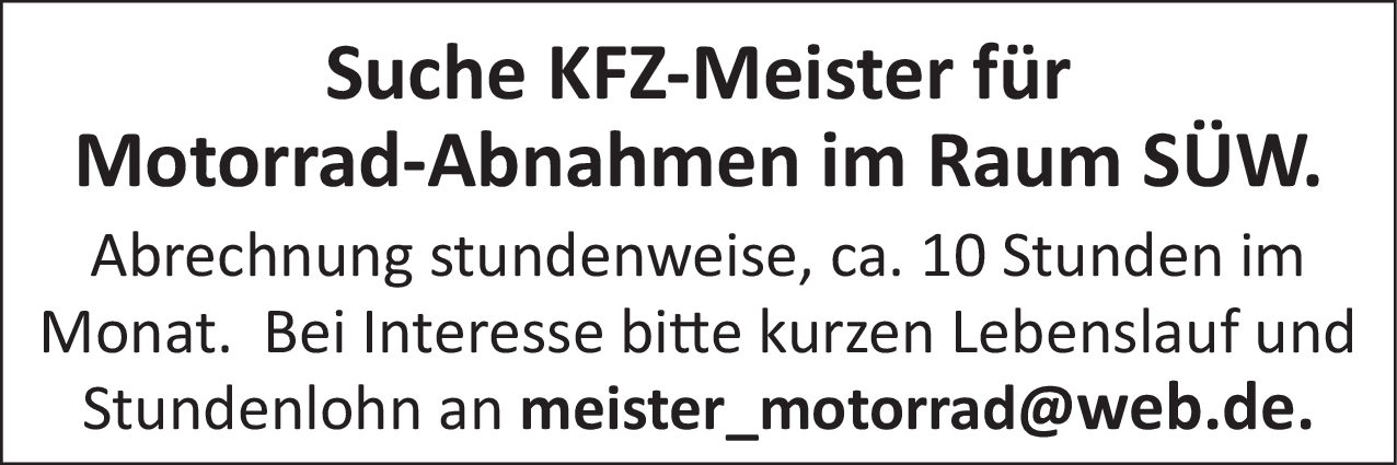 Kfz-Meister (m/w/d)