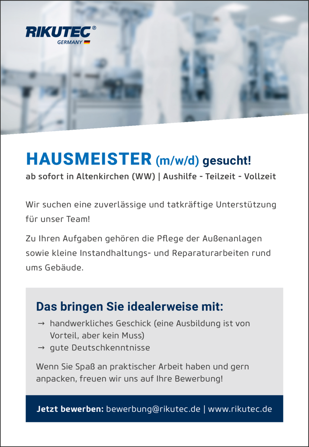 Hausmeister (m/w/d)