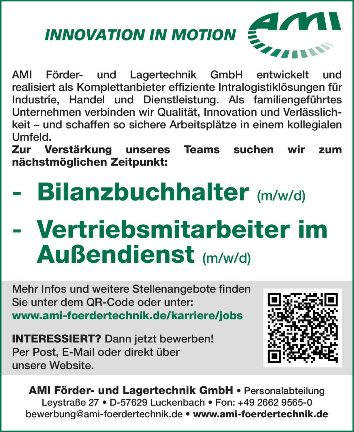 Vertriebsmitarbeiter im Außendienst (m/w/d)