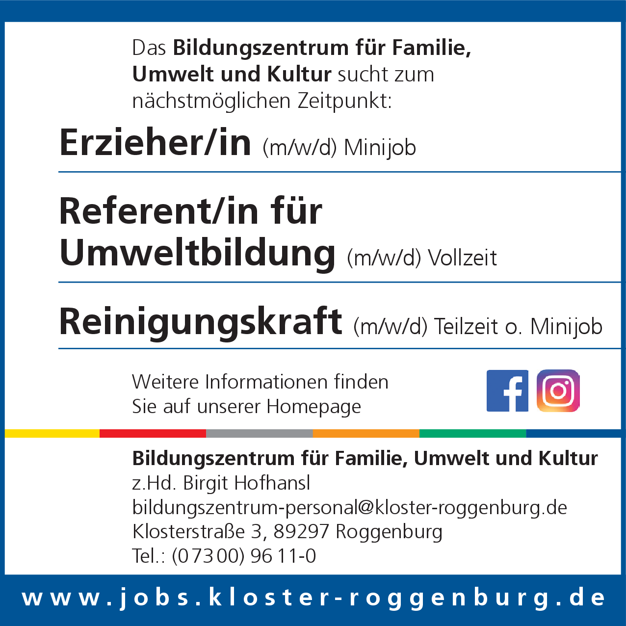 Referent/in für Umweltbildung (m/w/d) Vollzeit