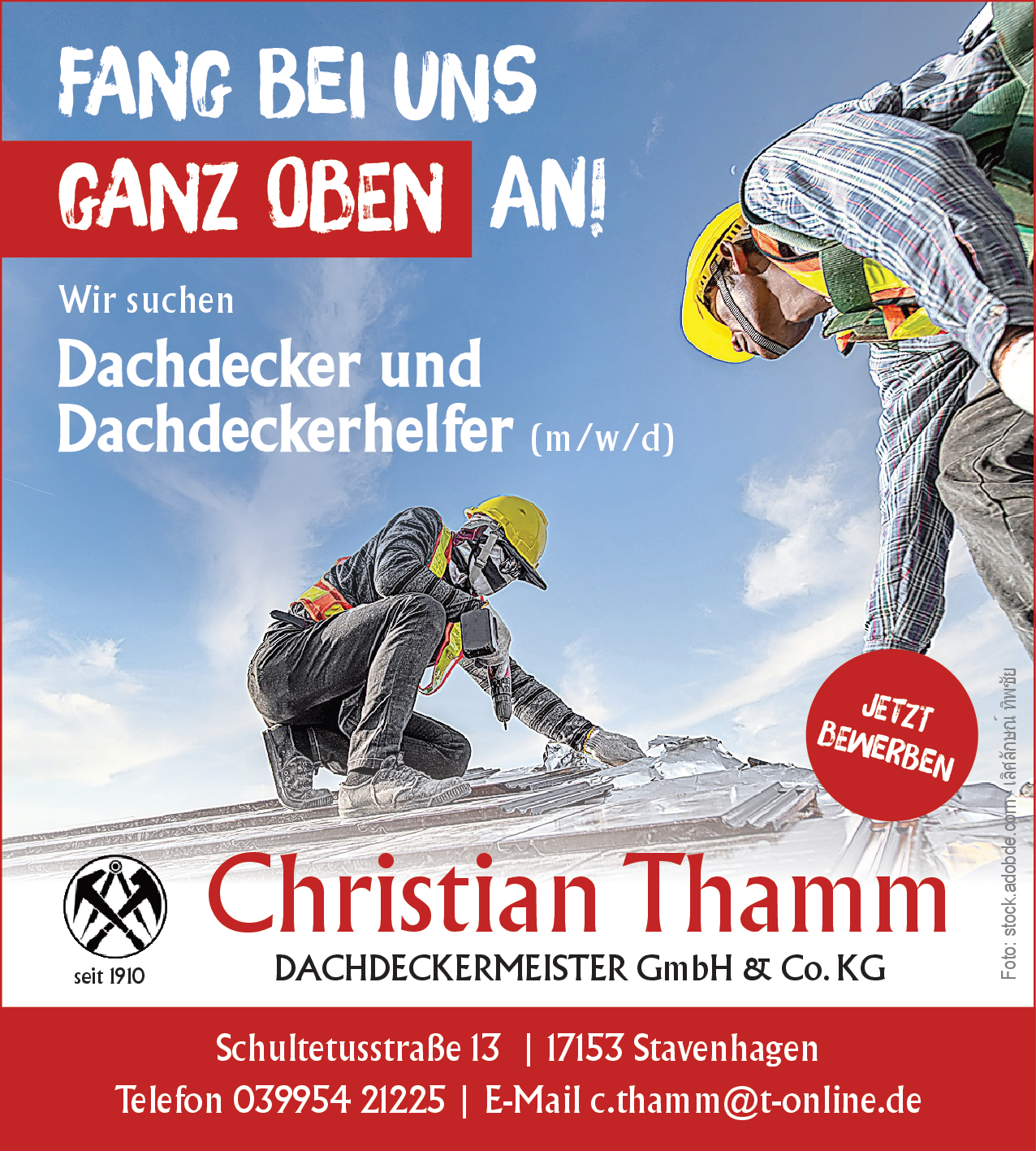 Dachdeckerhelfer (m/w/d)