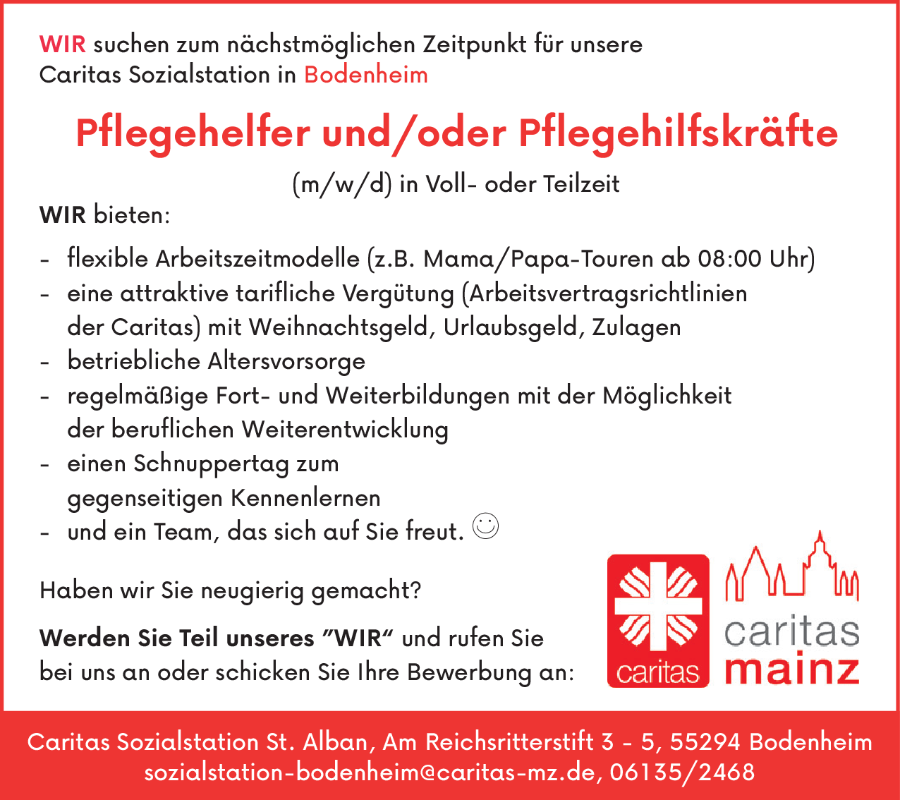 Pflegehelfer (m/w/d)