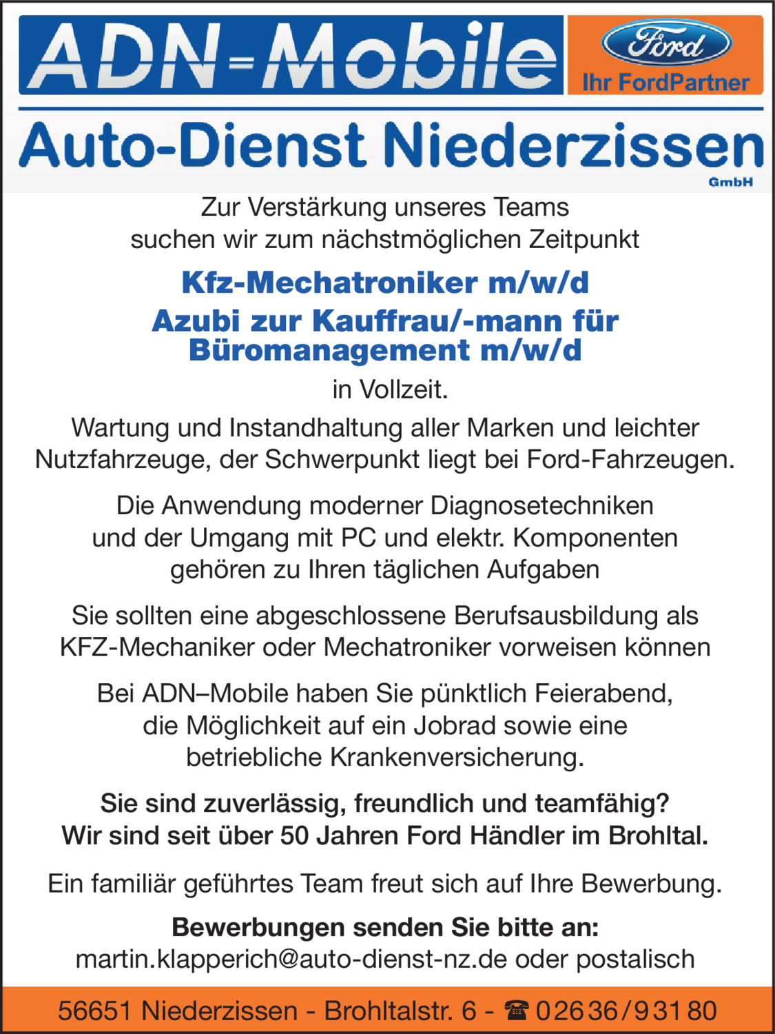 Kfz-Mechatroniker (m/w/d)