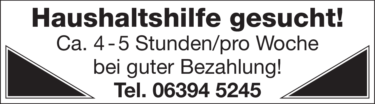 Haushaltshilfe (m/w/d)