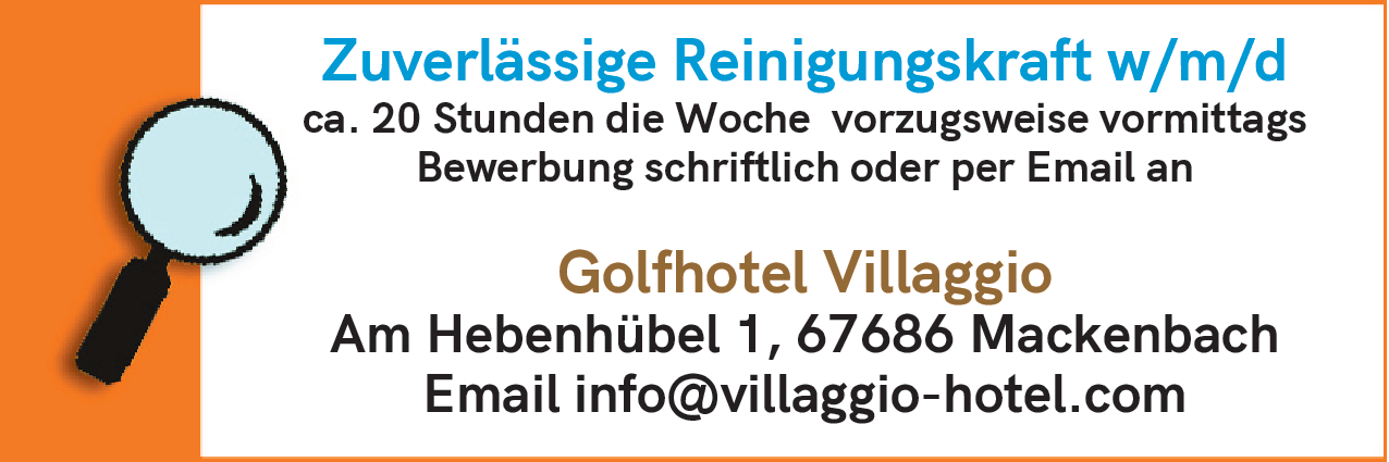 Reinigungskraft (w/m/d)