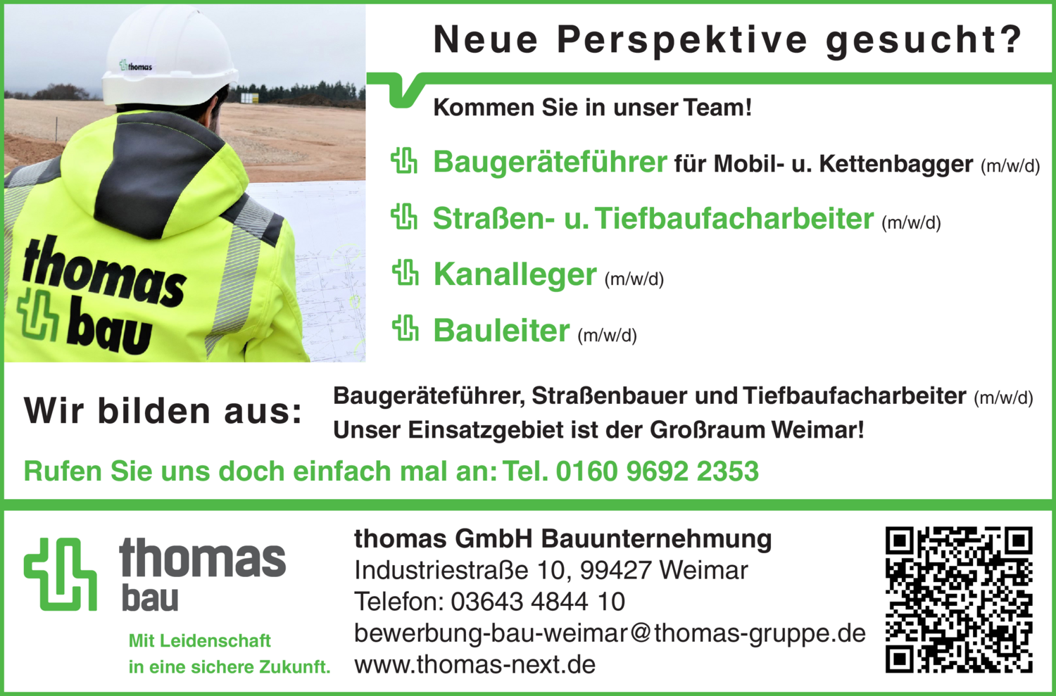 Baugeräteführer für Mobil- u. Kettenbagger (m/w/d)