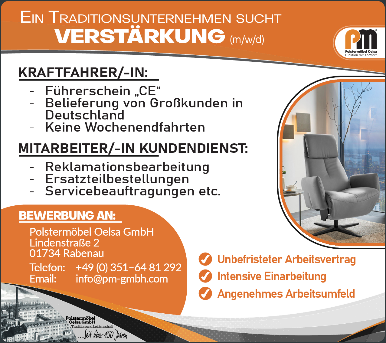 Mitarbeiter/-in Kundendienst (m/w/d)