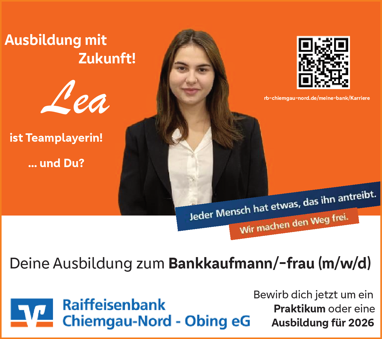 Bankkaufmann/-frau (m/w/d)