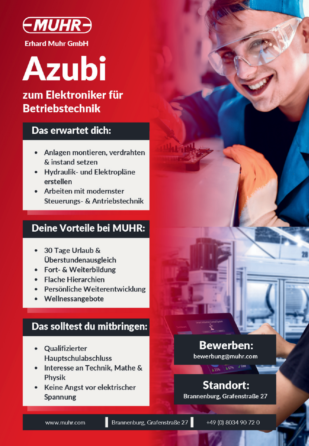 Azubi zum Elektroniker für Betriebstechnik (m/w/d)