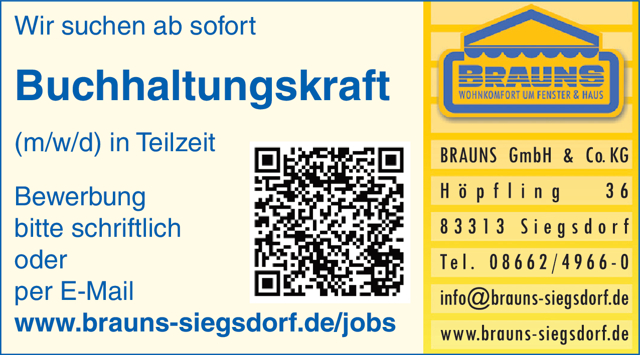 Buchhaltungskraft (m/w/d)