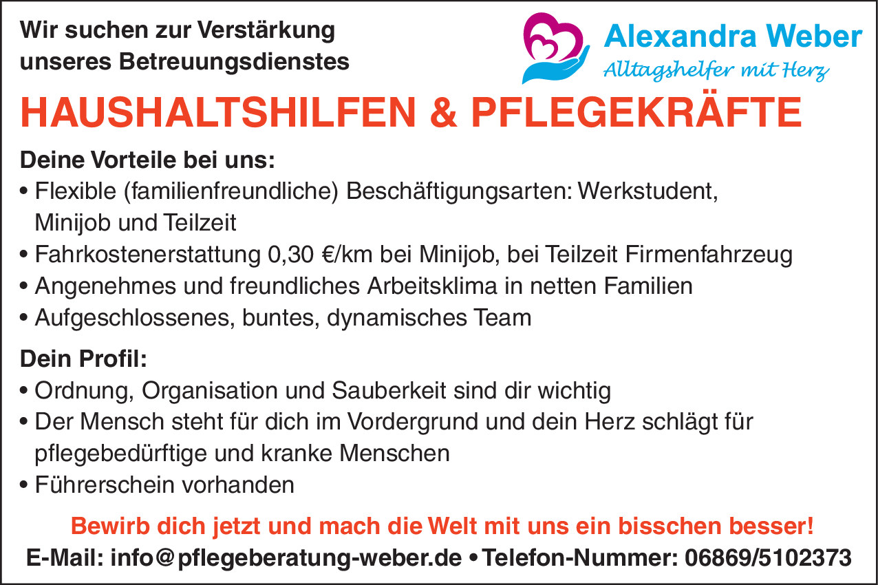 Haushaltshilfe (m/w/d)