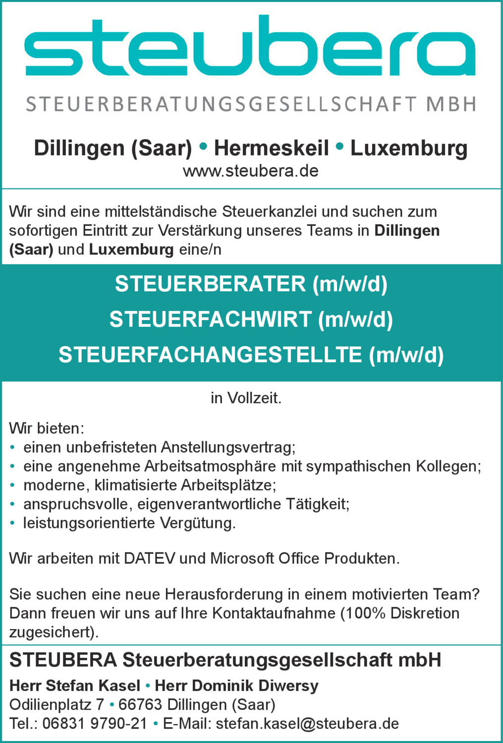 Steuerberater (m/w/d)