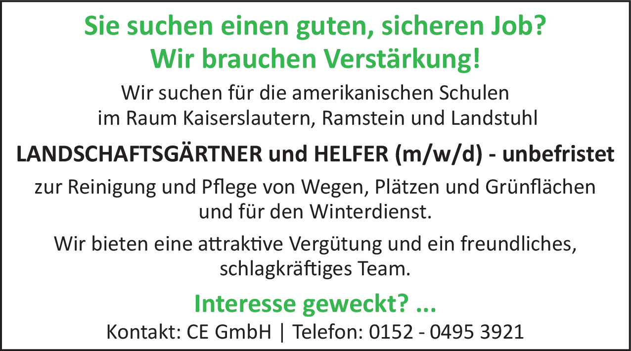Helfer (m/w/d)