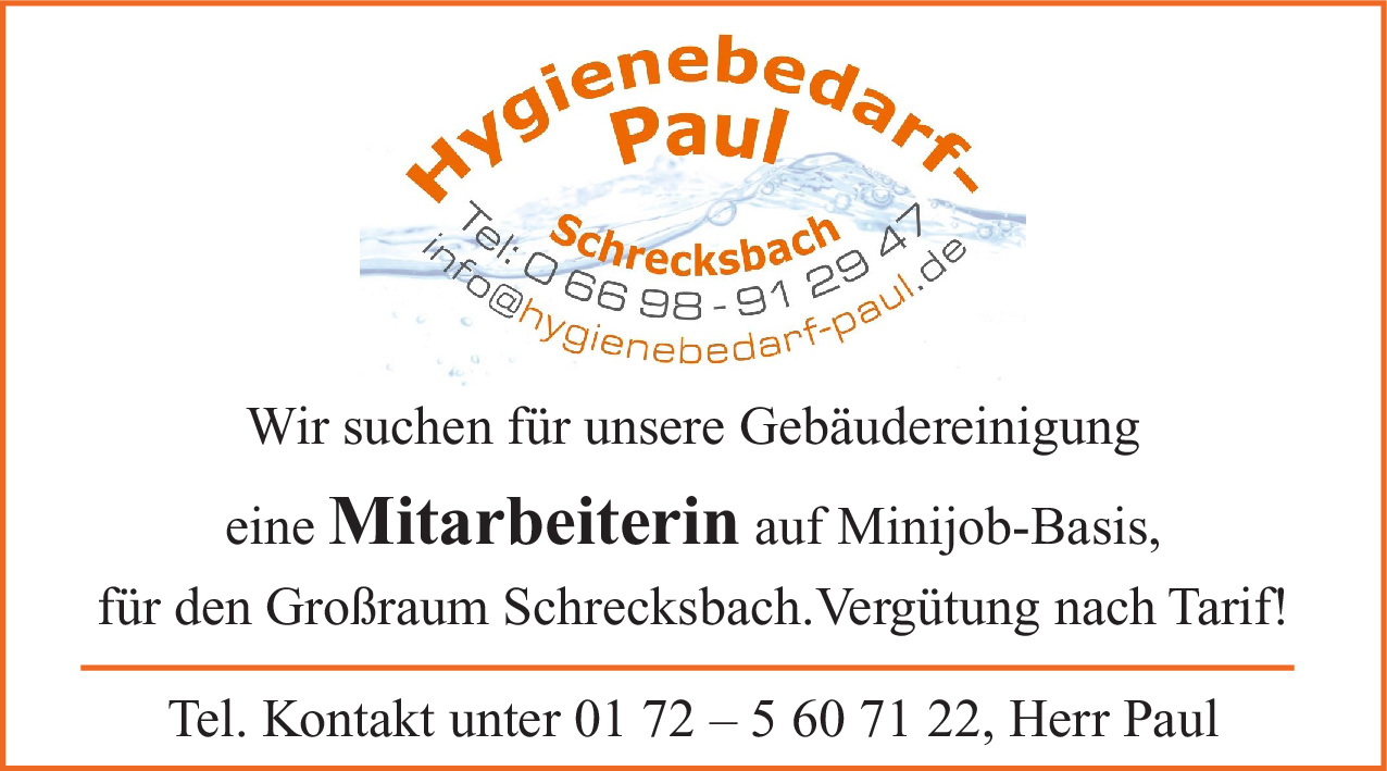 Mitarbeiterin (m/w/d)