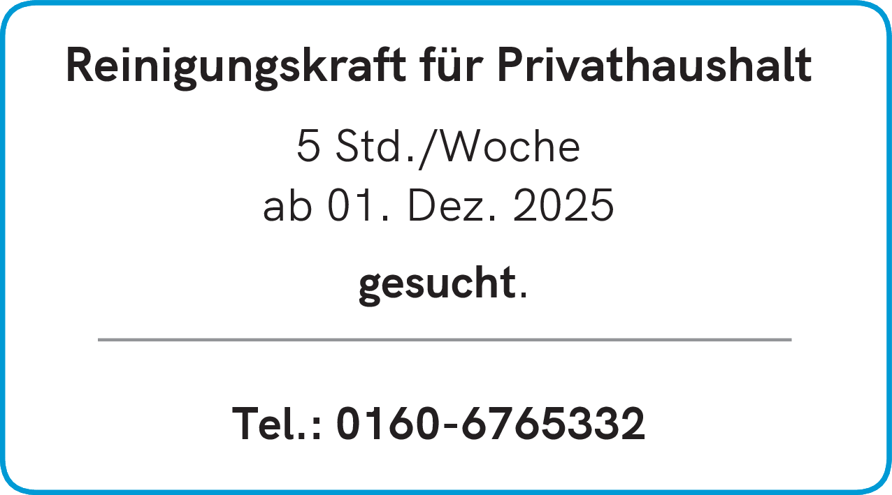 Reinigungskraft (m/w/d)