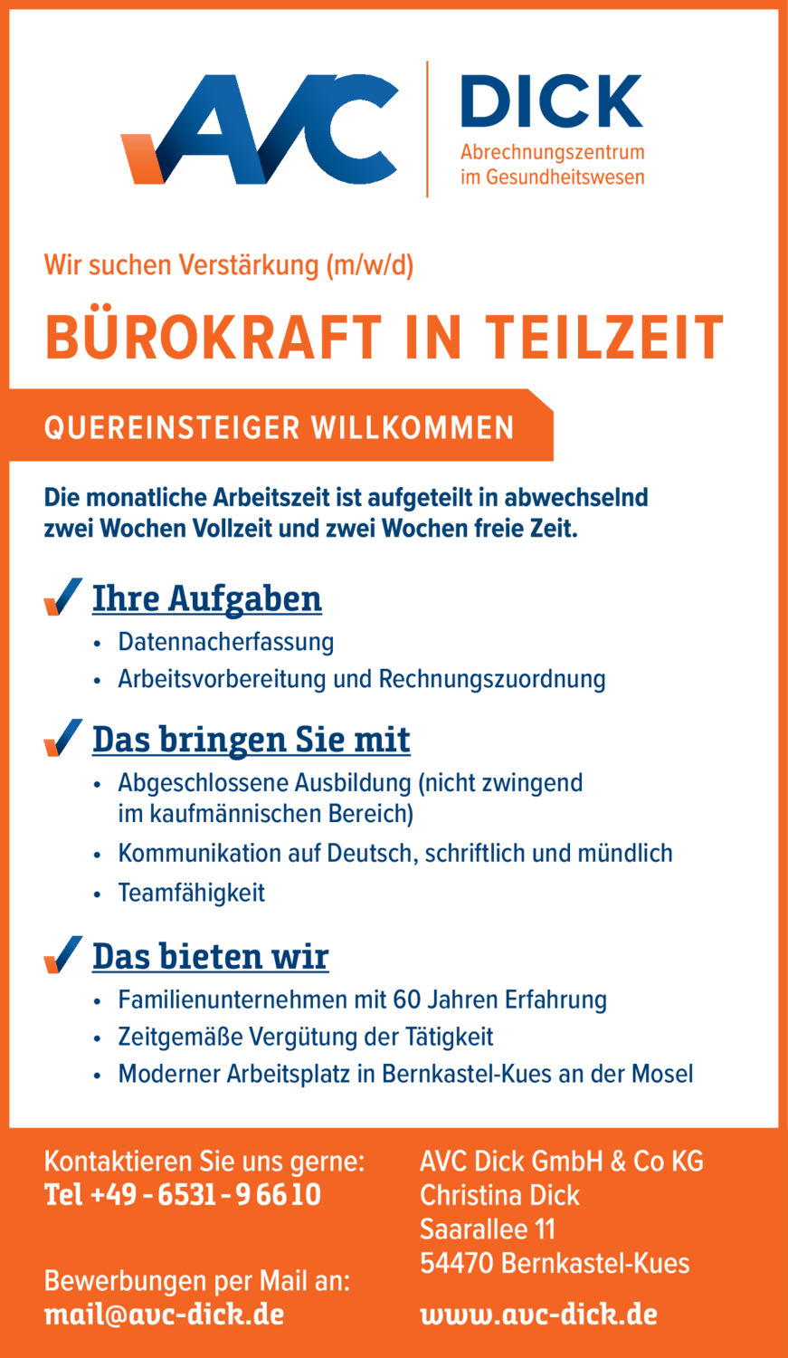 Bürokraft (m/w/d)