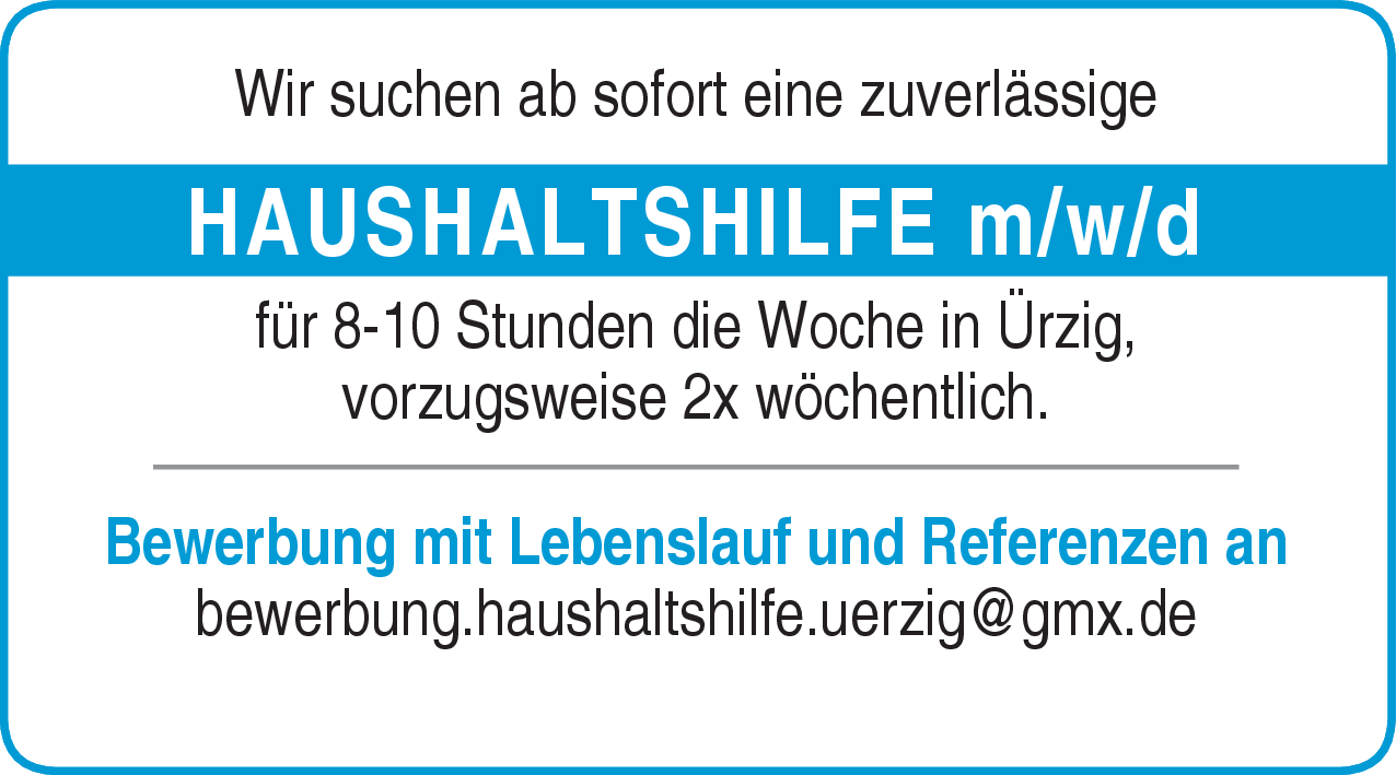 Haushaltshilfe (m/w/d)