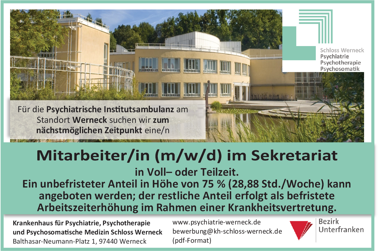 Mitarbeiter/in (m/w/d) im Sekretariat
