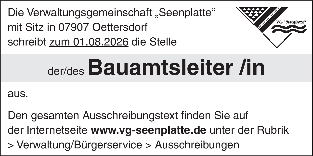Bauamtsleiter/in