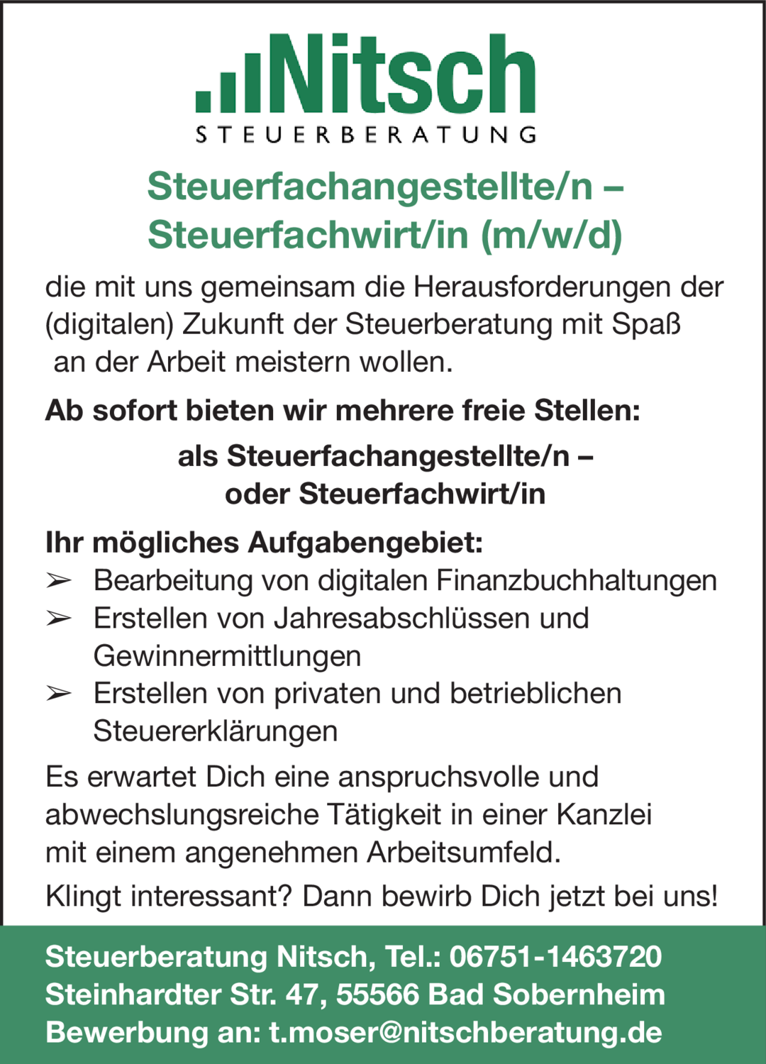 Steuerfachwirt/in (m/w/d)