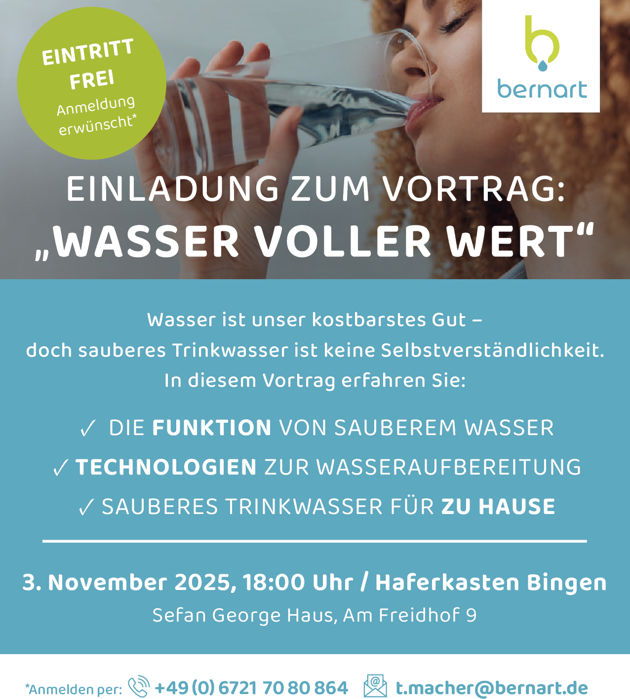 Vortrag über Wasseraufbereitung