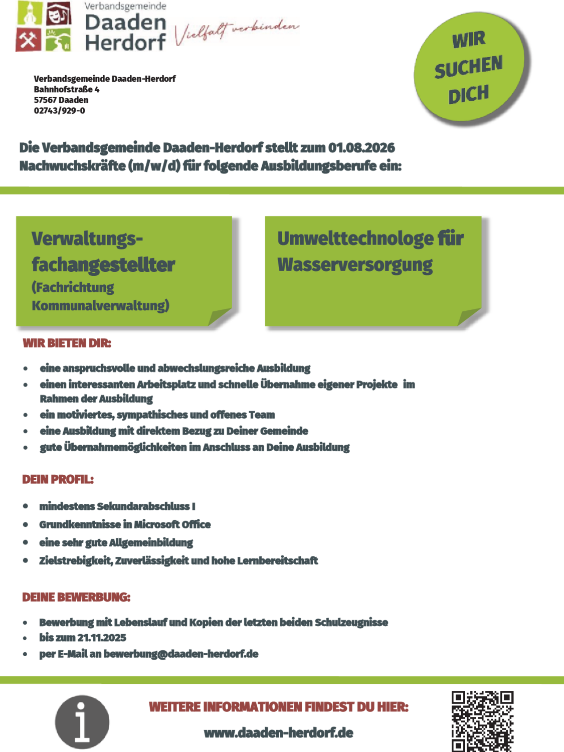 Umwelttechnologe für Wasserversorgung (m/w/d)