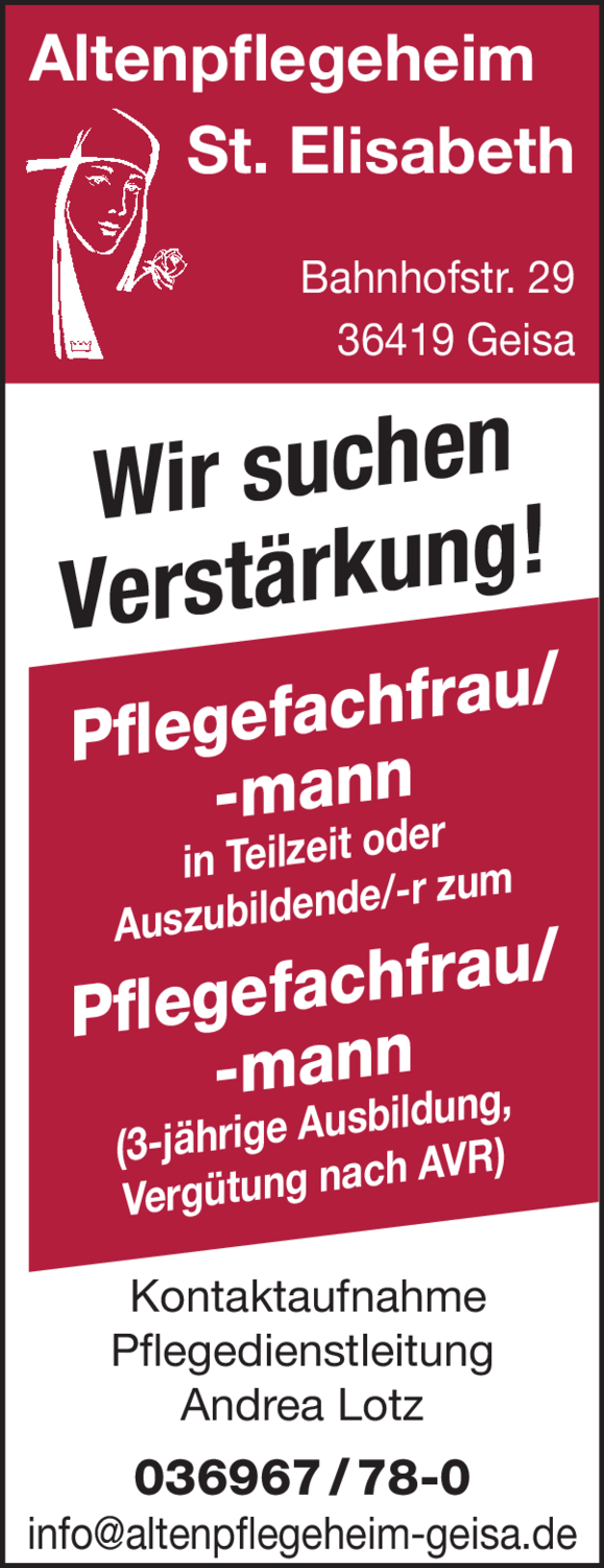 Pflegefachfrau/mann (m/w/d)