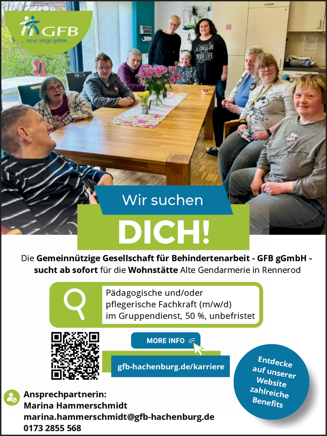 Pädagogische und/oder pflegerische Fachkraft (m/w/d)