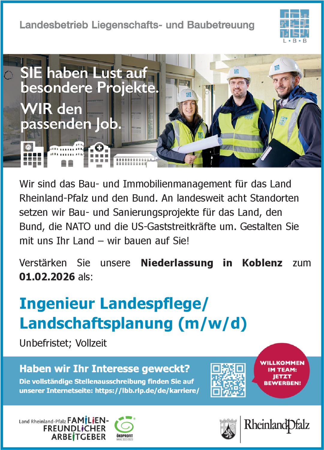 Ingenieur Landespflege/Landschaftsplanung (m/w/d)