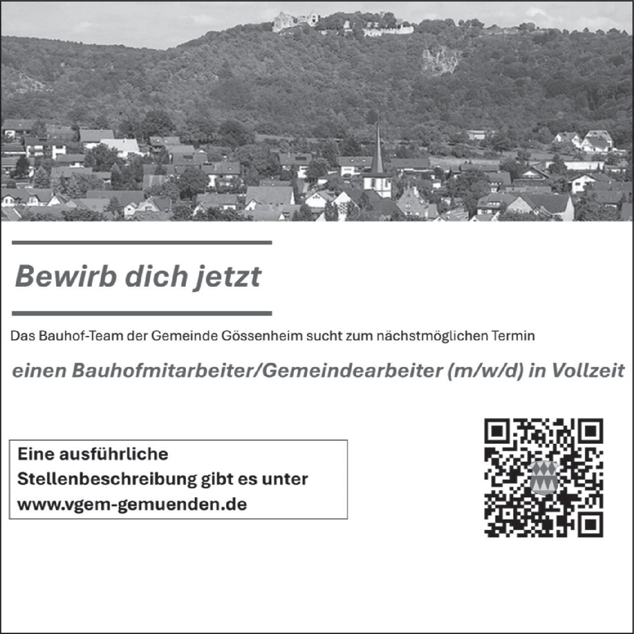 Bauhofmitarbeiter/Gemeindearbeiter (m/w/d)