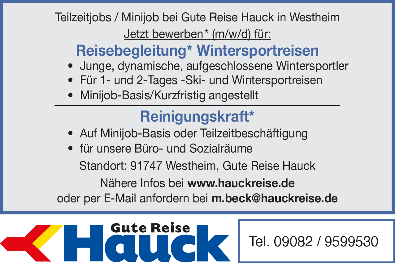 Reinigungskraft (m/w/d)