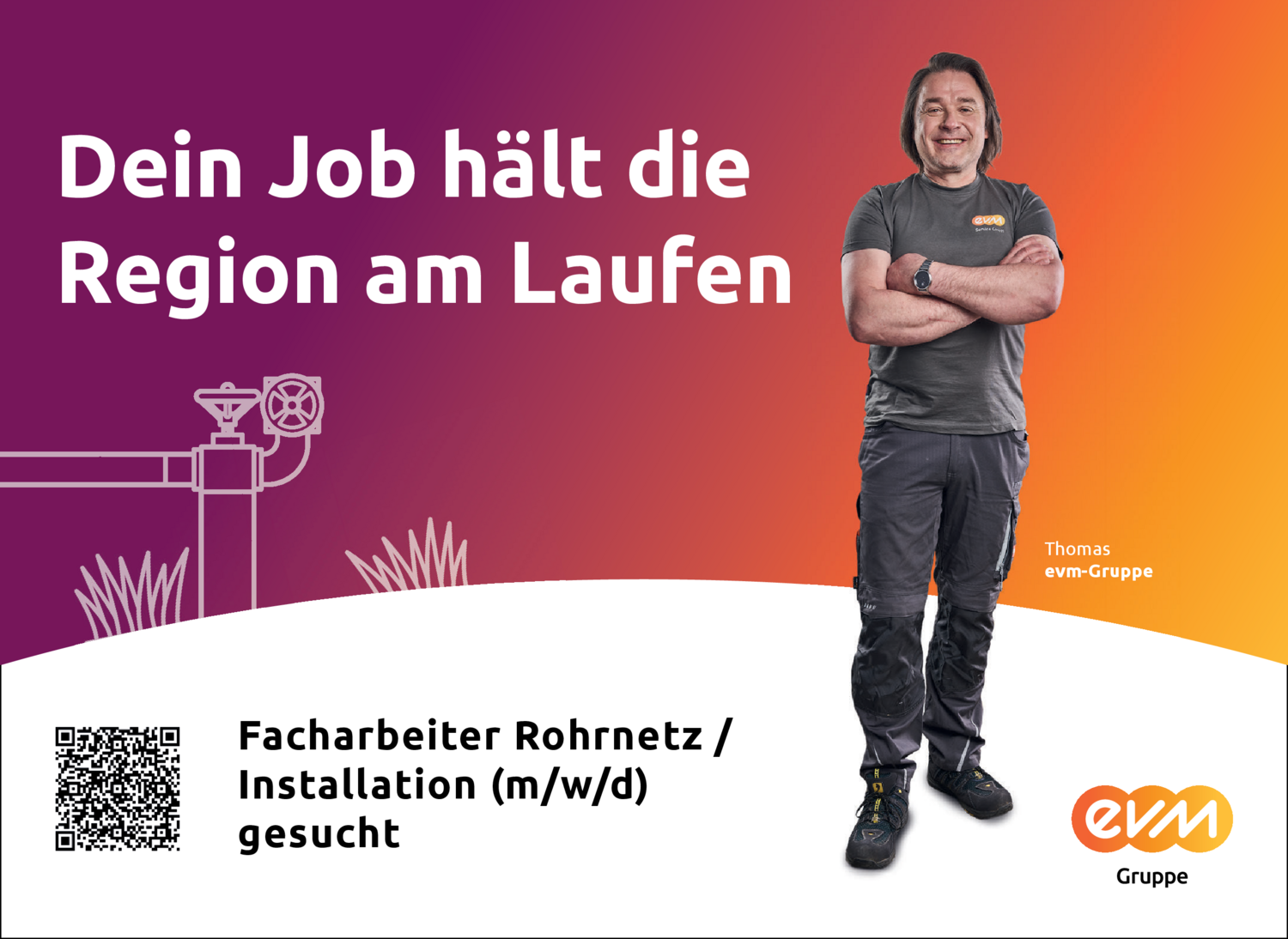 Facharbeiter Rohrnetz / Installation (m/w/d)