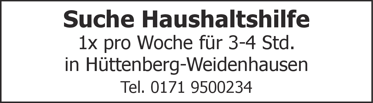 Haushaltshilfe