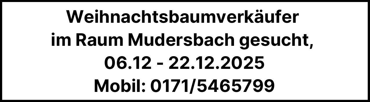 Weihnachtsbaumverkäufer