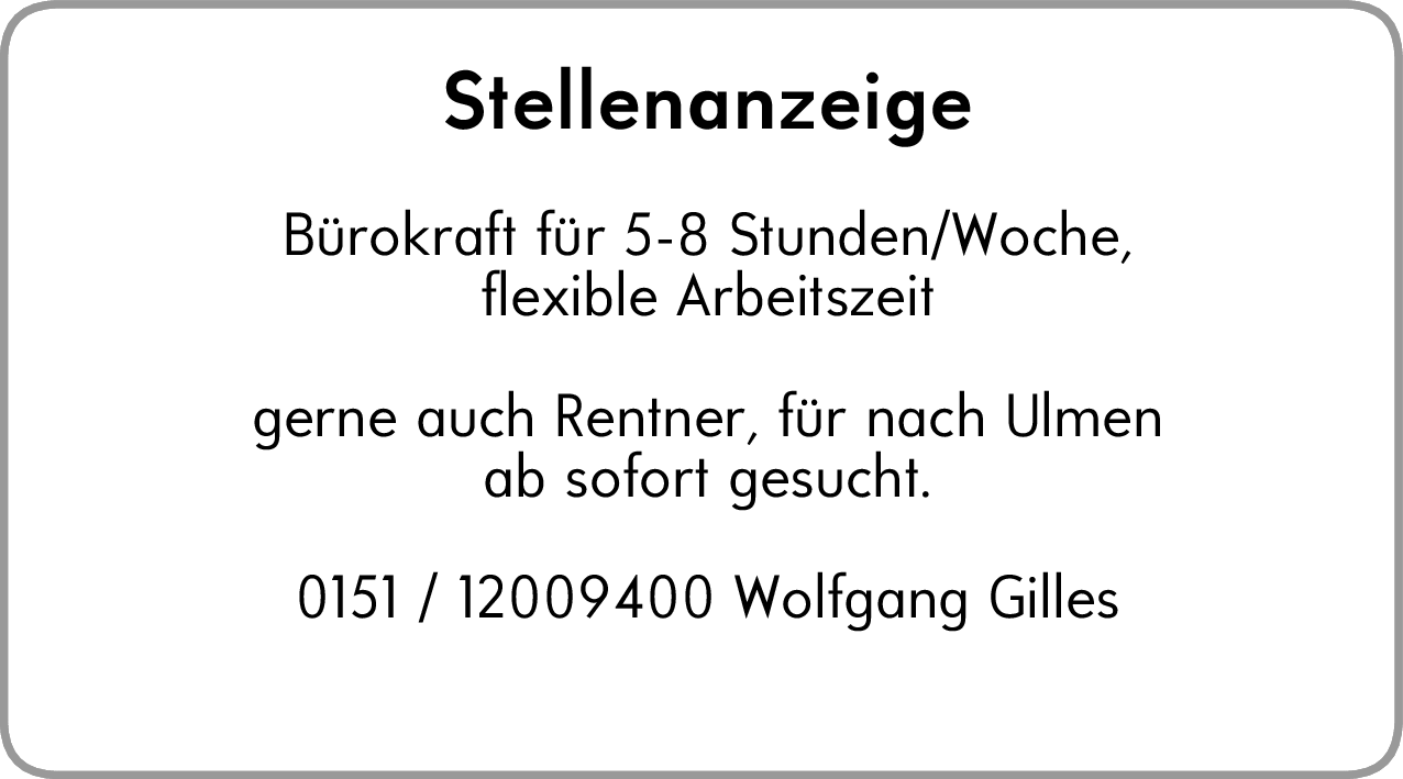 Bürokraft (m/w/d)