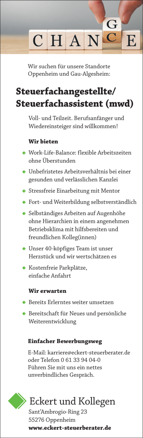 Steuerfachassistent (m/w/d)