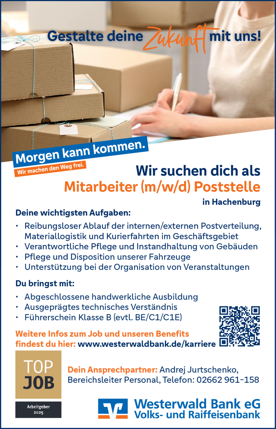 Mitarbeiter (m/w/d) Poststelle