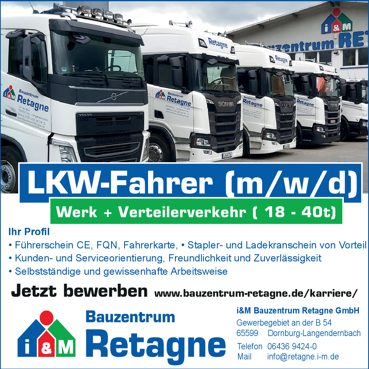LKW-Fahrer (m/w/d)
