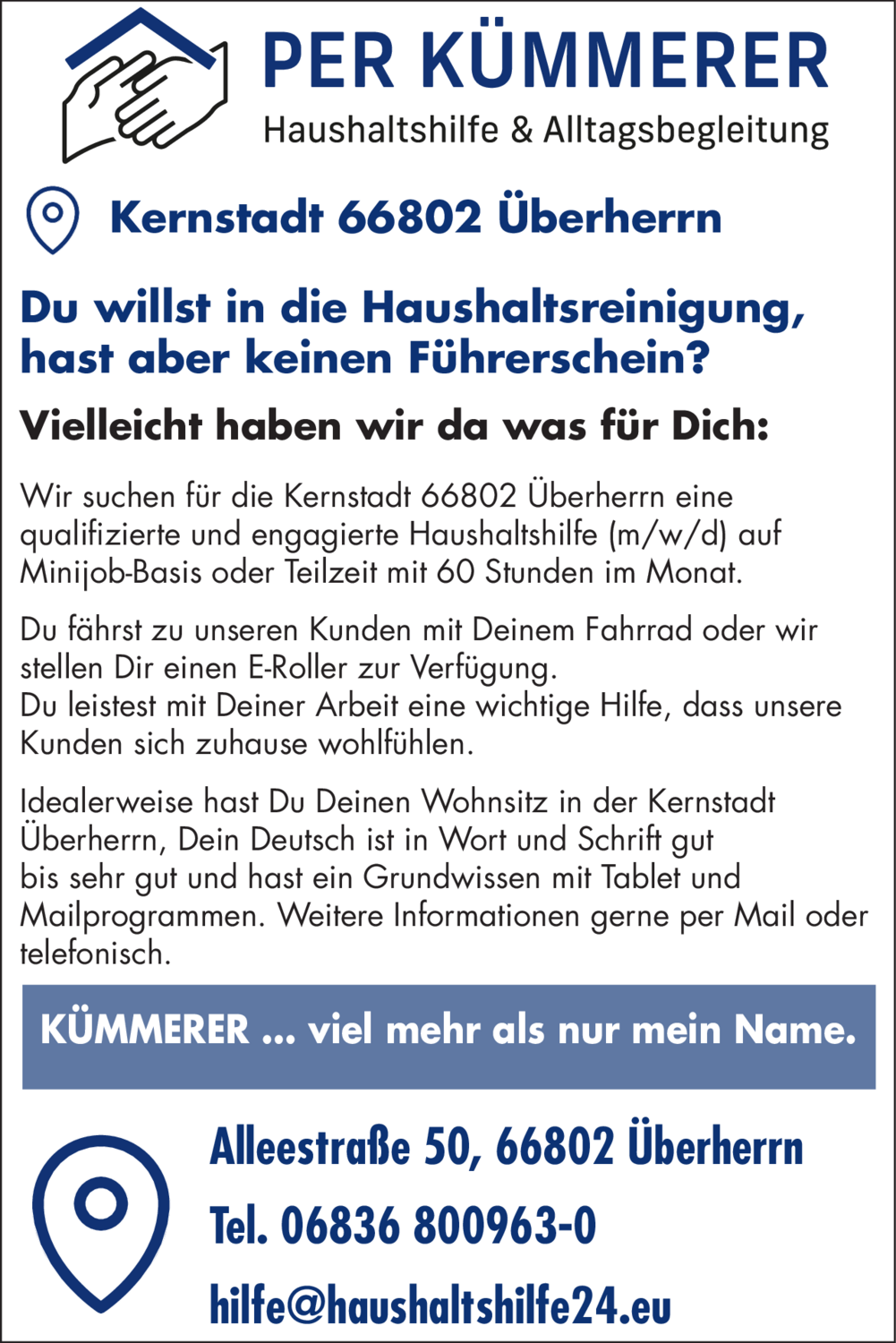 Haushaltshilfe (m/w/d)