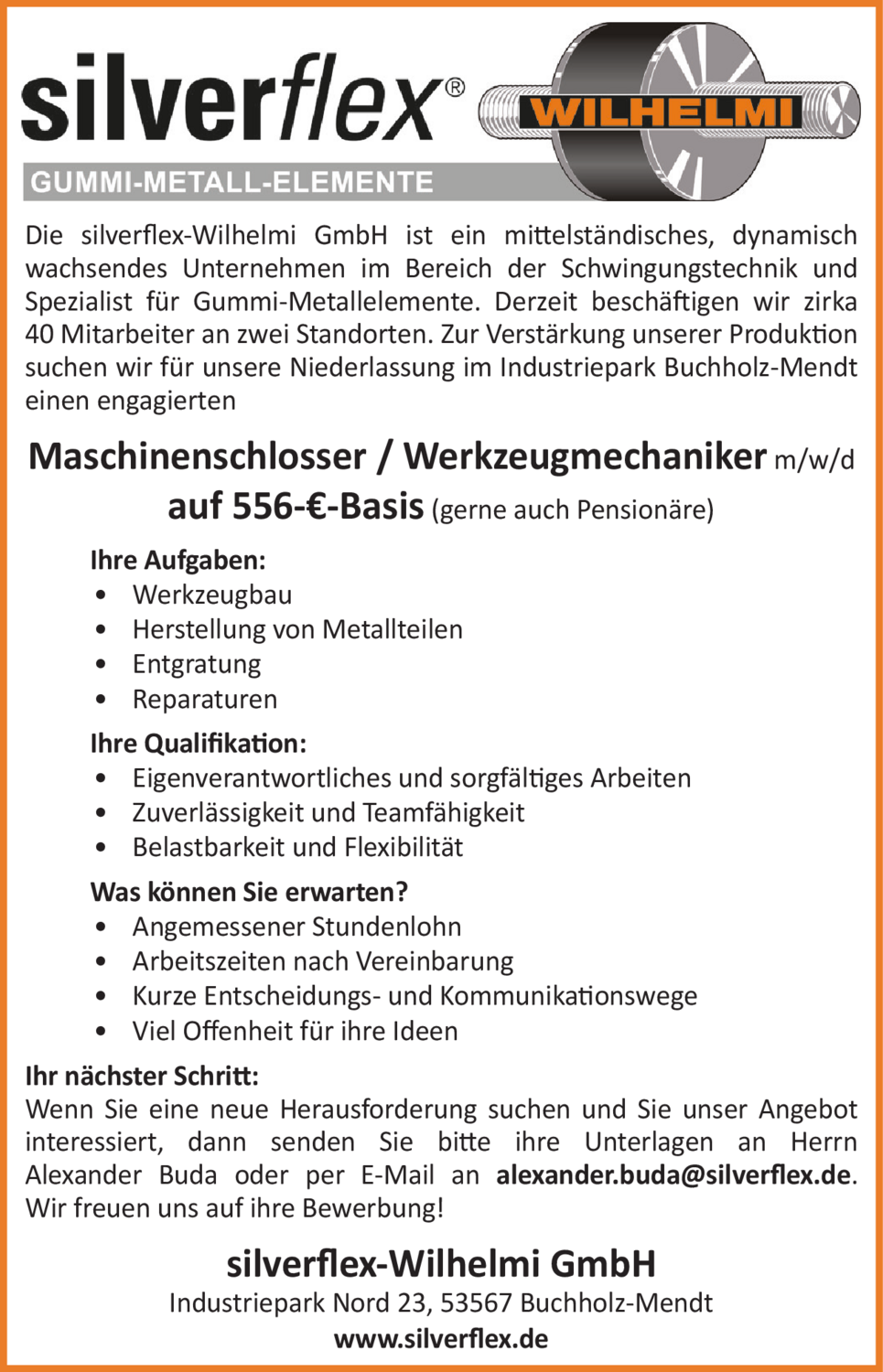 Maschinenschlosser (m/w/d)