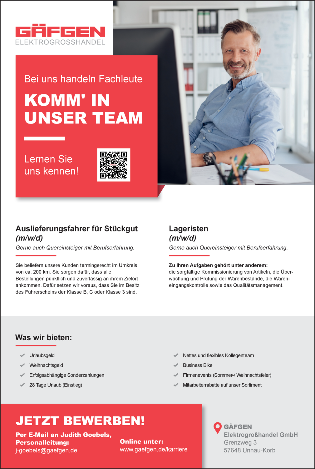 Auslieferungsfahrer für Stückgut (m/w/d)