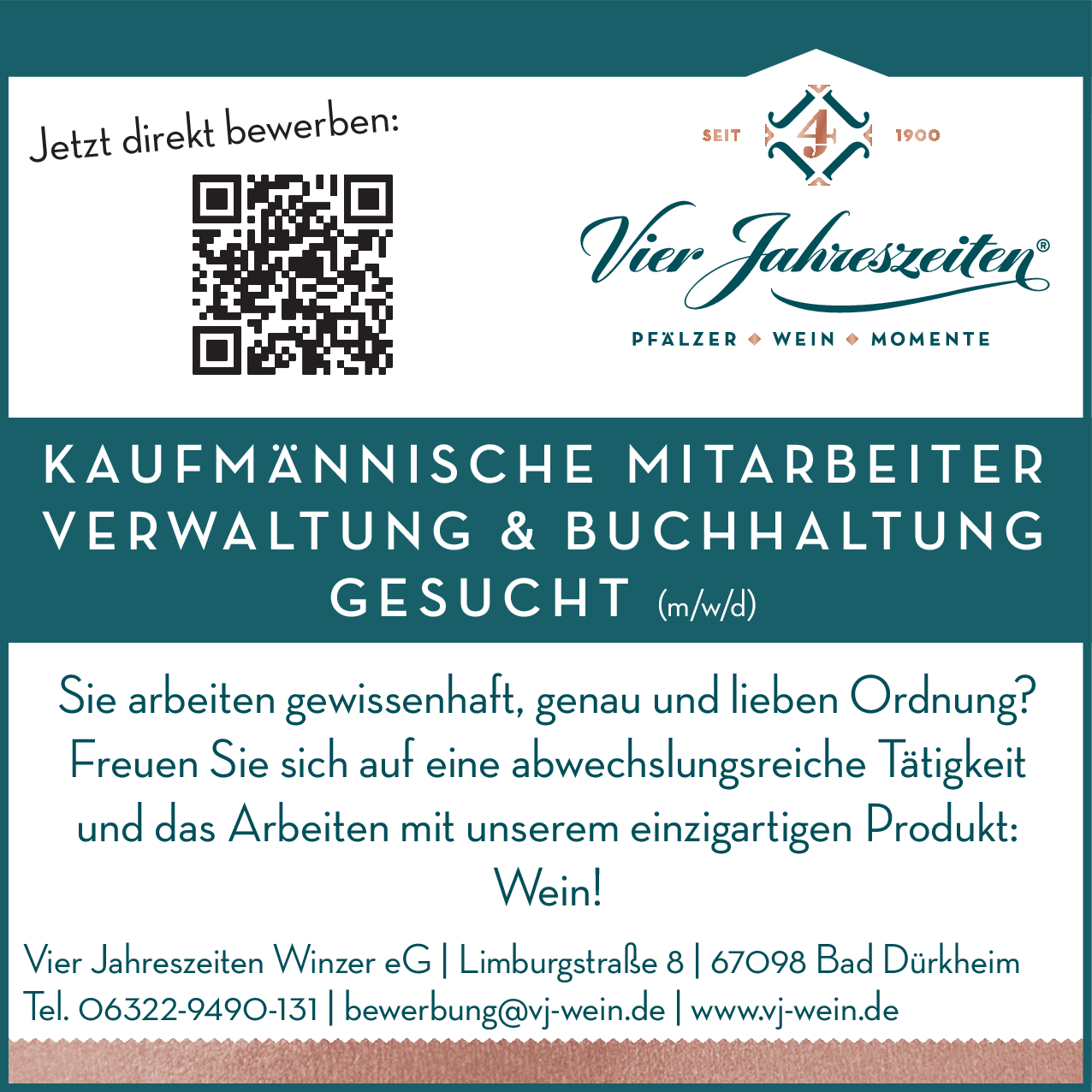 Kaufmännische Mitarbeiter Verwaltung & Buchhaltung (m/w/d)