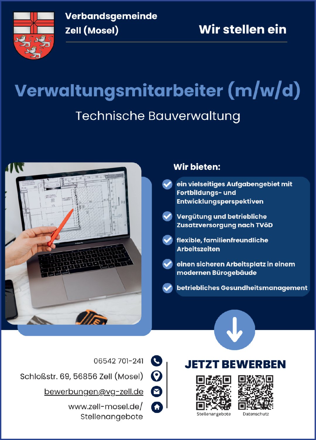 Verwaltungsmitarbeiter (m/w/d) Technische Bauverwaltung