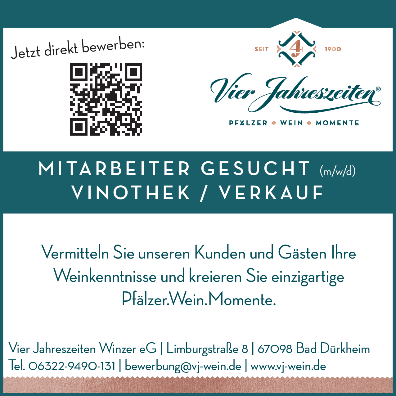 Mitarbeiter (m/w/d) Vinothek / Verkauf