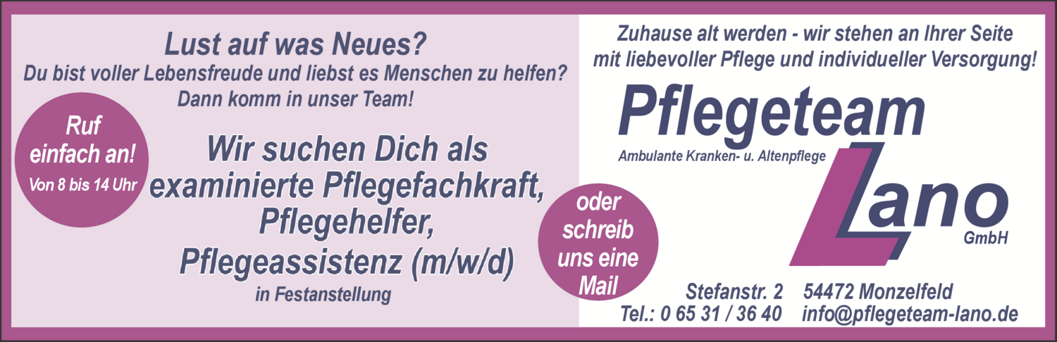 Examinierte Pflegefachkraft (m/w/d)