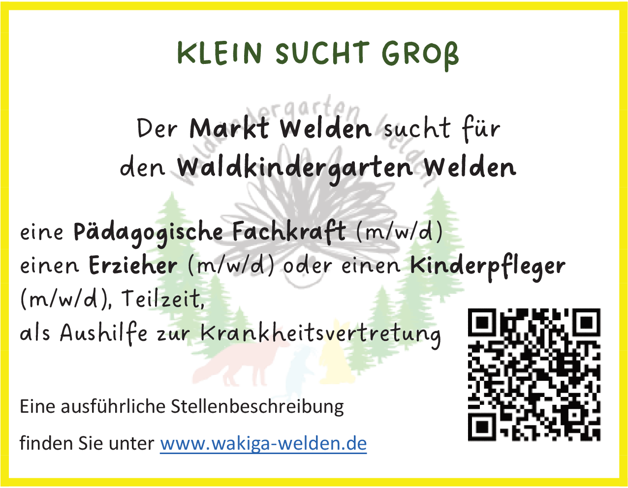 Pädagogische Fachkraft (m/w/d)